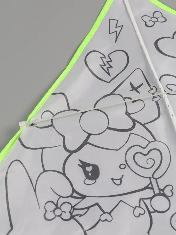 Воздушный змей - раскраска Funny toys &laquo;Кролик и друзья&raquo;, 80 см, 6 фломастеров