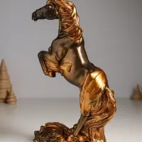 Фигура гипс &laquo;Победоносный конь&raquo;, 34&times;22&times;9 см, под бронзу