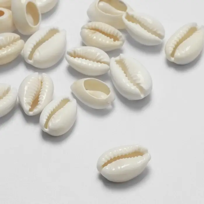 Бусины для творчества &laquo;Ракушка&raquo;, 2&times;1 см, необычная,14-18 мм, набор 20 шт., белые