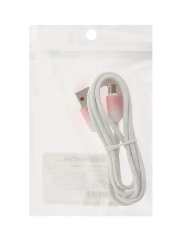 Кабель Type-C-USB, 2 А, 1 м, TPE, белый