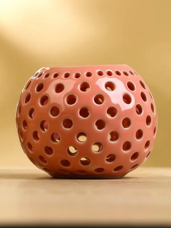 Аромалампа  "Шар" керамика, цв. коралловый, 8,5х8,5х8 см