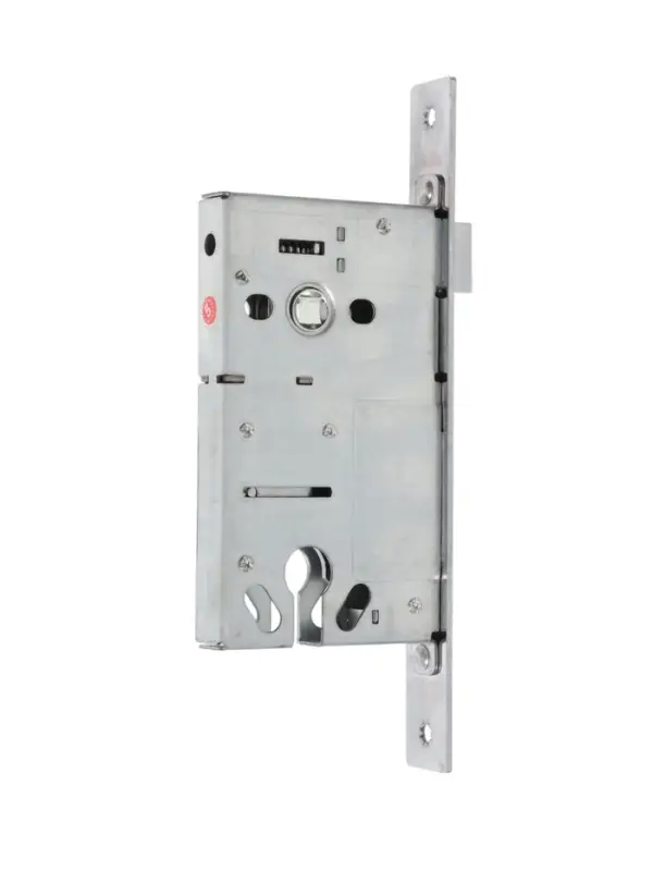Корпус замка LOCKLAND для металлических дверей, без цилиндрового механизма, хром
