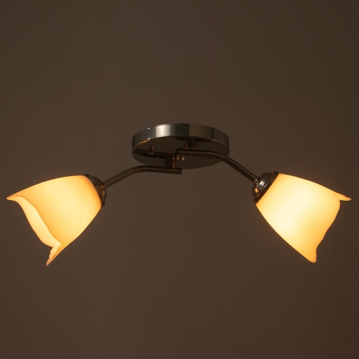 Люстра Оникс 2х15Вт E27 хром 50х15х15см BayerLux Люстра Оникс 2х15Вт E27 хром 50х15х15см BayerLux