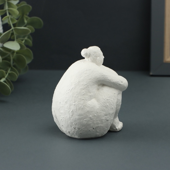 Фигура  Фигура "Дама" 10х7х10см, белая