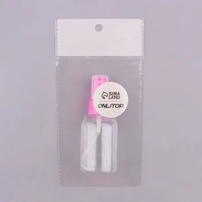 Бутылочка для хранения, с распылителем, 50 мл, МИКС, прозрачная