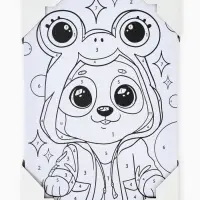 Картина по номерам для детей &laquo;Малыш-панда&raquo;, 20&times;30 см