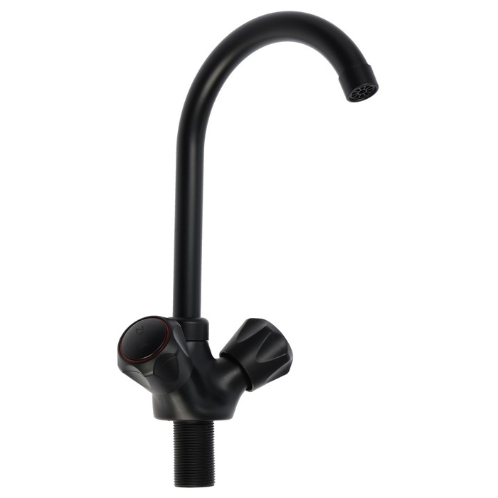 Смеситель для кухни ZEIN Z3665, двухвентильный, высота излива 22 см, ABS-пластик, черный Смеситель для кухни ZEIN Z3665, двухвентильный, высота излива 22 см, ABS-пластик, черный