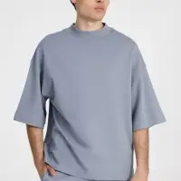 Футболка оверсайз унисекс T9, серая, размер XL/XXL