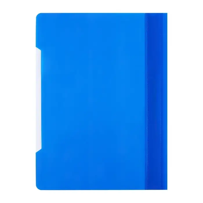 Папка-скоросшиватель Calligrata, А4, 180 мкм, карман для визитки, прозрачный верх, синяя