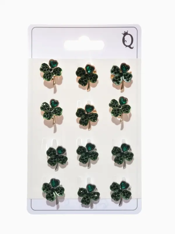 Брошь &laquo;Клевер&raquo;, на удачу, МИКС