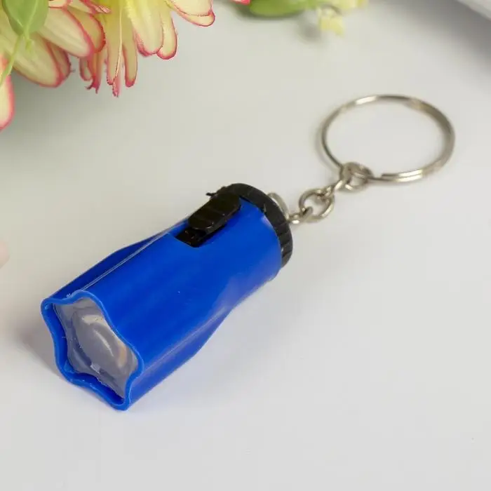 Фонарик брелок для ключей на кольце «Маленький тюльпанчик», МИКС Фонарик брелок для ключей на кольце «Маленький тюльпанчик», МИКС