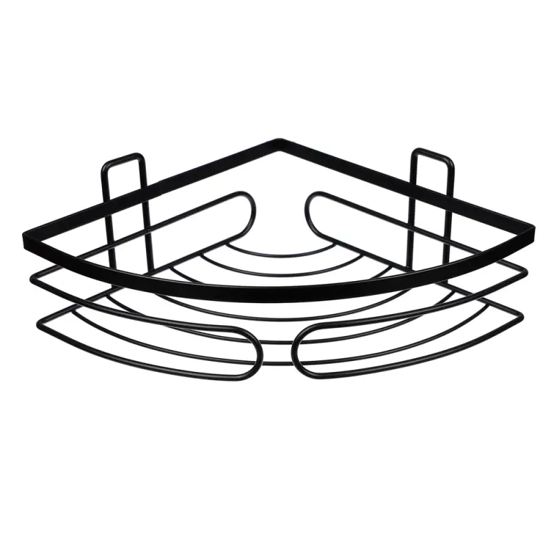 VETTA Полка настенная, угловая, металл, 31x22x6,5 см, черный