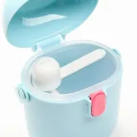 Контейнер для хранения детского питания Крошка Я 450 мл., с ложкой, голубой