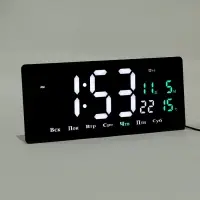 Часы электронные настенные, 36.2&times;15.5 см, белые цифры