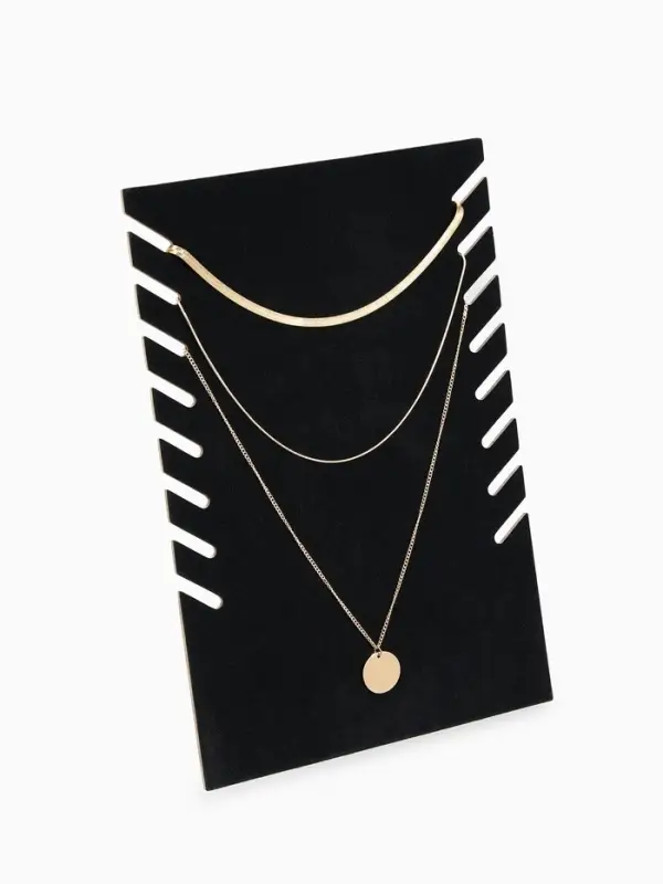 Подставка под кулоны, цепи QF, 19&times;9.5&times;28 см, чёрная