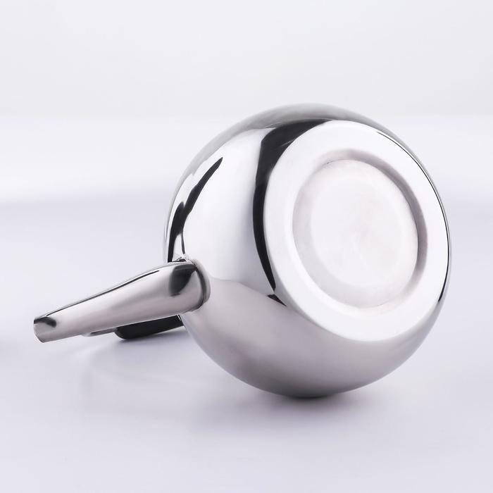 Чайник для плиты из нержавеющей стали Orchid, 2 л, цвет серебряный Чайник для плиты из нержавеющей стали Orchid, 2 л, цвет серебряный