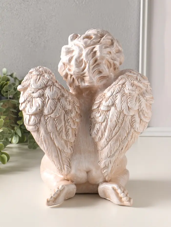 Фигура полистоун "Ангел улыбается" высота 29 см