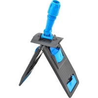 Держатель МОПа универс пластик 50х13см серый синяя рукоятка NPK196-B