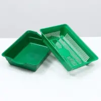 Туалет глубокий с сеткой, 36&times;25&times;9 см, зеленый