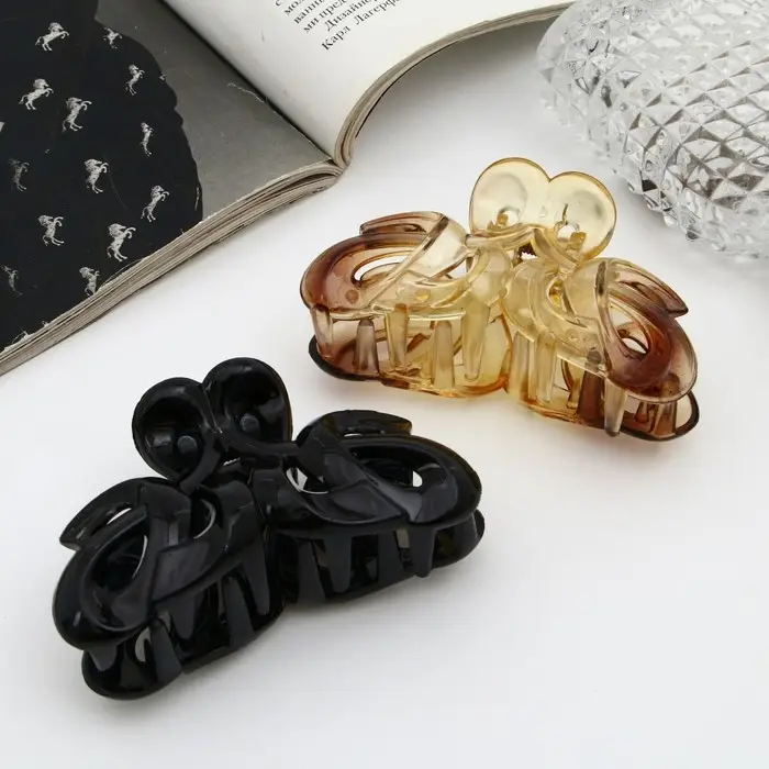 Крабик для волос «Глянец», изгибы люкс, 8 см, МИКС Крабик для волос «Глянец», изгибы люкс, 8 см, МИКС