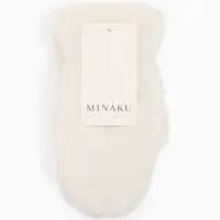 Варежки подросковые MINAKU, пушистые, 20 см цв.белый