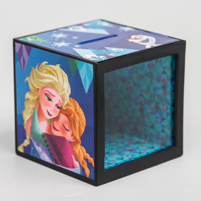 Копилка с фокусом, 7 х 7 см Копилка с фокусом, 7 х 7 см "Анна и Эльза", Холодное сердце