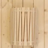 Абажур для бани и сауны &laquo;Треугольники&raquo;, липа, 31&times;26.5&times;13 см, настенный, угловой, &laquo;Добропаровъ&raquo;