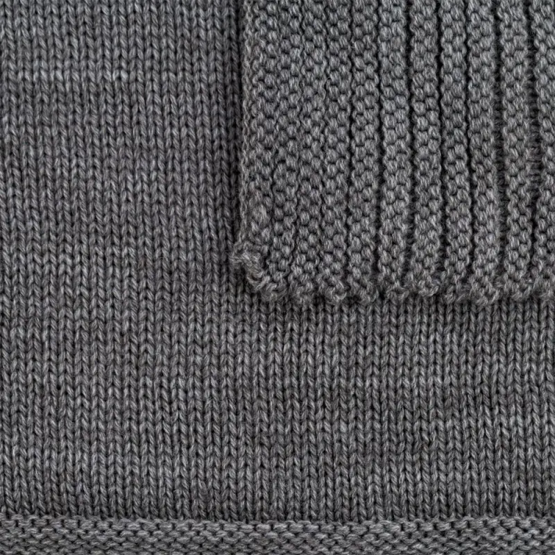 Плед Chess Queen, ver.2, серый меланж