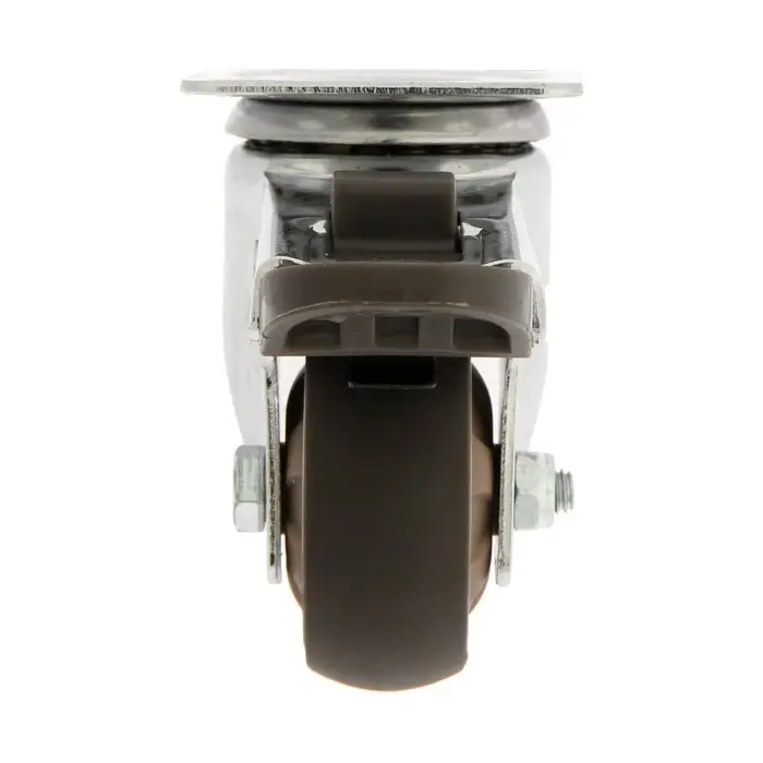 Колесо мебельное CAPPIO, d=50 мм, со стопором, поворотное, мягкий ход, покрытие TPR