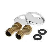 Смеситель для ванны ZEIN Z2494, излив 20 см, кран-букса 1/2", с душ набором, черный/хром