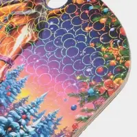 Доска разделочная сувенирная Дарим Красиво «Символ года. С новым годом», дерево, 27.5×19.5×0.5 см, разноцветная