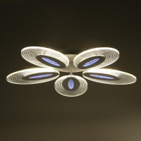 Люстра с ПДУ 1138/5 LED 90Вт 3000К-6000К диммер белый 68х68х8 см BayerLux