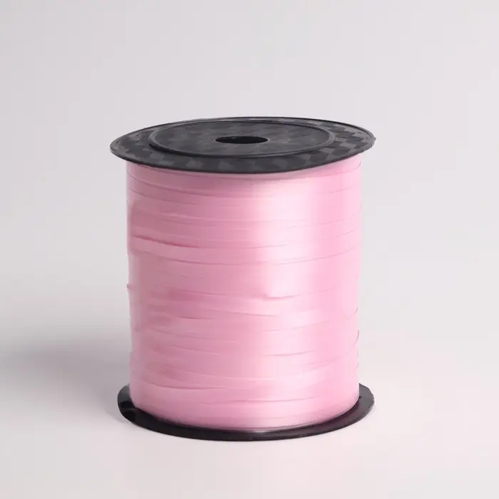 Лента упаковочная розовая, микс, 5 мм &times; 225 м