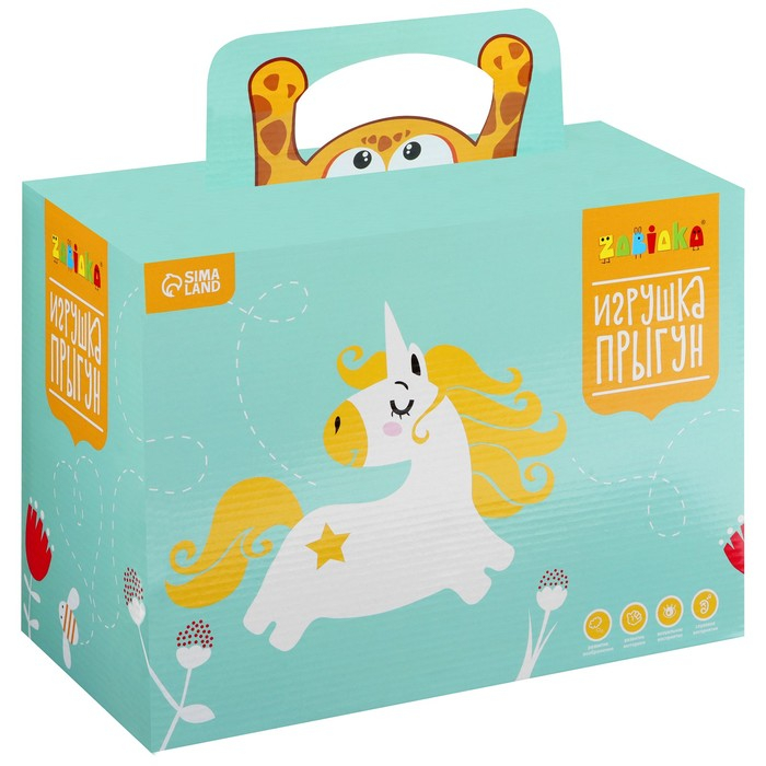 Попрыгун ZABIAKA «Лисёнок», 75х45 см, 1400 г, цвет оранжевый Попрыгун ZABIAKA «Лисёнок», 75х45 см, 1400 г, цвет оранжевый