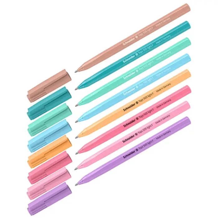 Ручка шариковая Schneider. Tops 505 F, синий стержень, узел 0.8 мм, МИКС