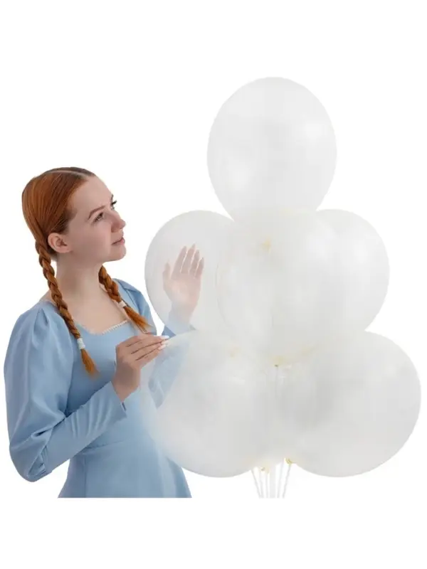 Воздушные шары латексные 14", кристалл, 50 шт., прозрачные