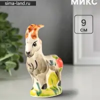 Статуэтка фарфоровая &laquo;Фигурка: Козёл Гор&raquo;, 9 см, гжель, цветная