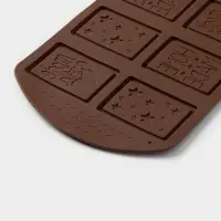 Форма для шоколада Доляна Home made, силикон, 26&times;18&times;0.5 см, 6 ячеек (7.5&times;5.2 см), МИКС