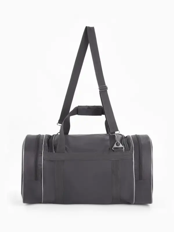 Сумка дорожная на молнии, 4 наружных кармана, длинный ремень, цвет серый Сумка дорожная на молнии, 4 наружных кармана, длинный ремень, цвет серый
