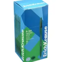 Ручка шариковая ErichKrause R=301 Stick Original, узел 1 мм, зеленая