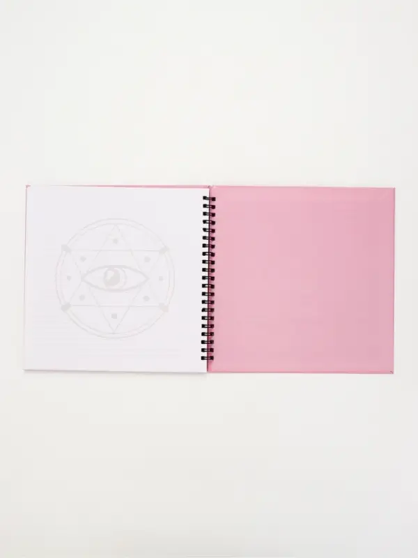 Дневник таролога в твердой обложке 20х20 см, 85 л "Розовый"