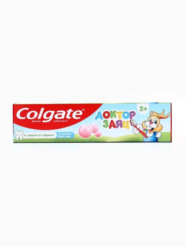 Детская зубная паста Colgate &laquo;Доктор Заяц&raquo;, со вкусом жвачки, 66 мл