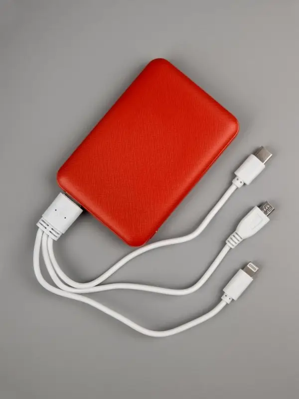 Внешний аккумулятор Uniscend Full Feel Type-C 5000 мАч, красный Внешний аккумулятор Uniscend Full Feel Type-C 5000 мАч, красный