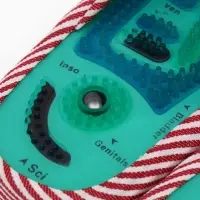 Массажёр для ног, тапочки, пара, 25 см, размер 35-38, красный