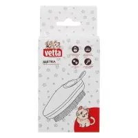 VETTA Щетка для домашних животных, пластмасса, 10,5х7 см