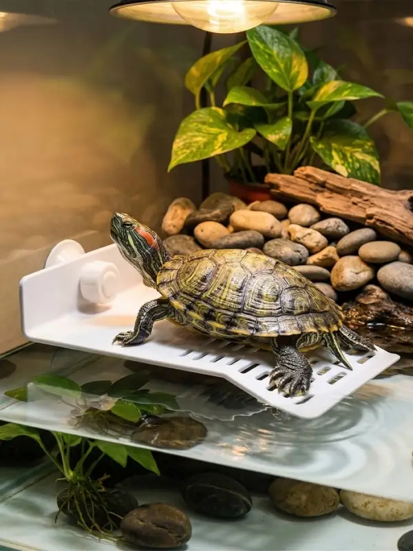 Мостик для черепах малый, на присоске, 17.6&times;11.8&times;2 см