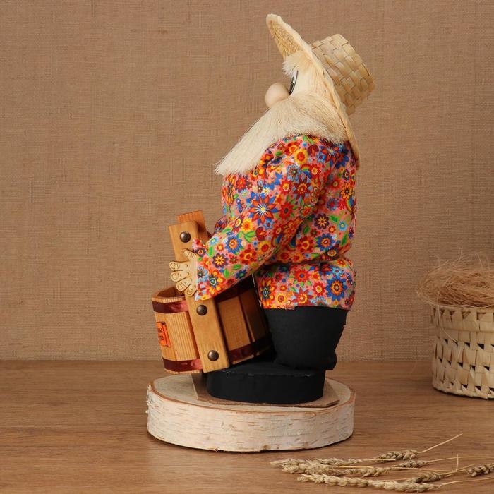 Оберег - домовой Оберег - домовой "Иваныч с кадушкой", h = 40 см, микс