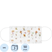 Маска медицинская 3-х сл., Sense charisma, БАРБОСКИНЫ, картон 50шт/уп