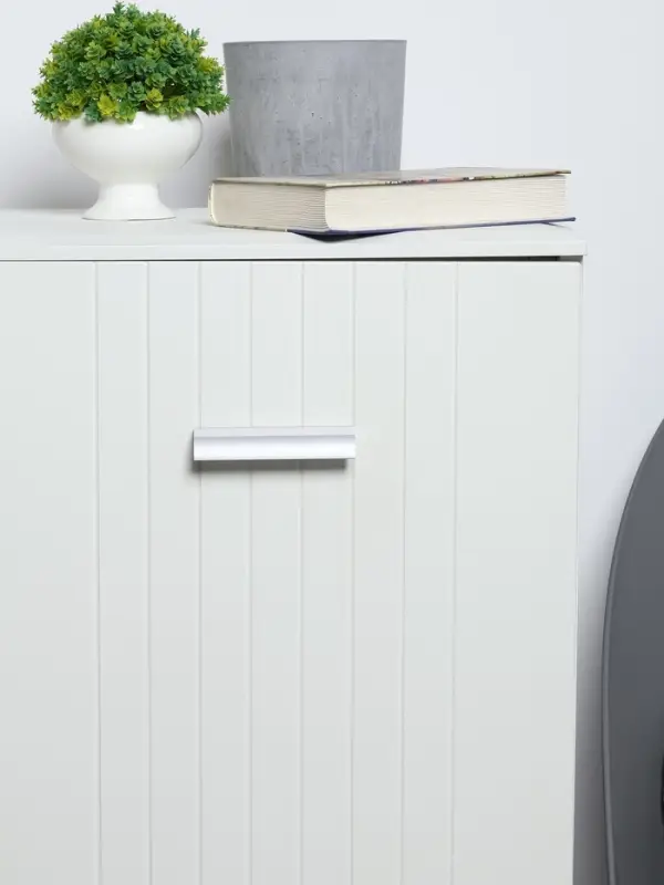 Ручка-скоба мебельная ТУНДРА РС127, м/о 96 мм, цвет матовый хром