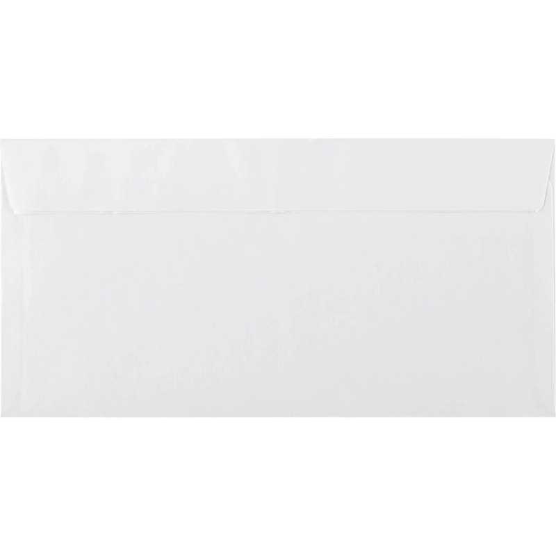 Конверт белый E65стрип 110х220 80г КОМУС 50 шт/уп